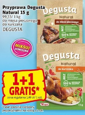 Przyprawa Degusta Natural 15 g promocja w Prim Market