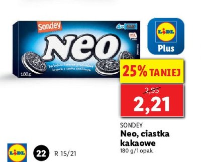 Ciastka Neo Sondey promocja