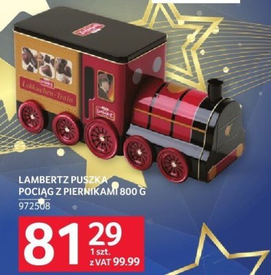 Lambertz puszka pociąg z piernikami 800 g promocja w Selgros