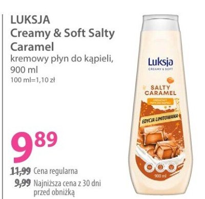 Płyn do kąpieli LUKSJA Creamy & Soft Salty Caramel promocja w Hebe