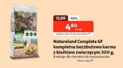 Kompletna bezzbożowa karma z białkiem zwierzęcym 300 g dla chomika/myszoskoczka promocja w KAKADU