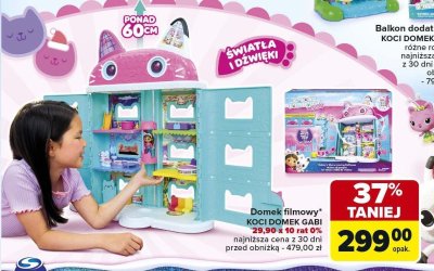 Domek filmowy KOCI DOMEK GABI Ponad 60 cm światła i dźwięki promocja w Carrefour