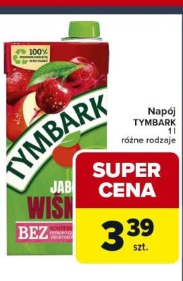 Napój TYMBARK różne rodzaje 1l promocja w Globi
