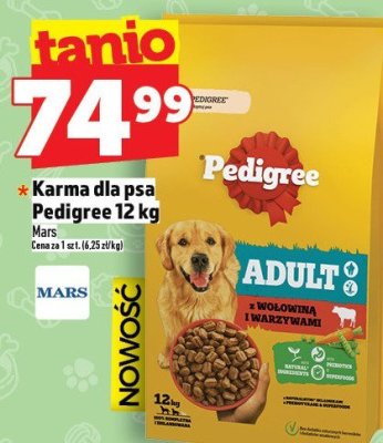 Karma dla psa Pedigree 12 kg promocja w TOPAZ