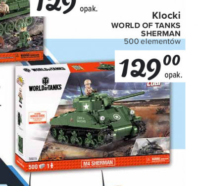 Klocki world of tanks sherman Cobi promocja
