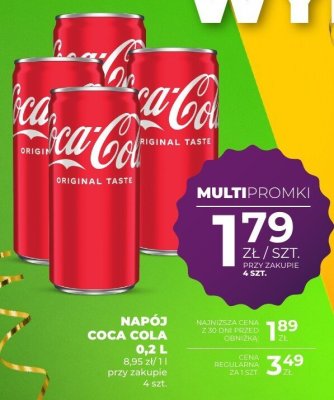 Napój Coca Cola 0,2 L promocja w Duży Ben