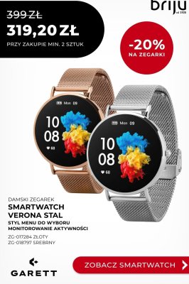 Smartwatch damski Verona Stal  ZG-018797 srebrny promocja w Briju