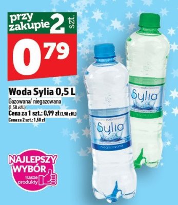 Woda Sylia 0,5L gazowana/niegazowana promocja w TOPAZ