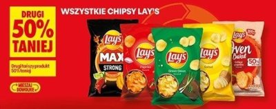 Chipsy Lay's drugi 50% taniej promocja w Biedronka