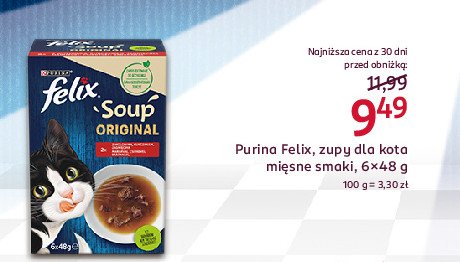 Karma dla kota wołowina kurczak jagnięcina Purina felix soup original promocja