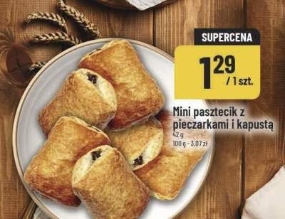 Mini pasztecik z pieczarkami i kapustą promocja w POLOmarket