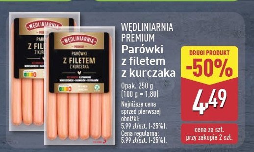 Par贸wki z filetem z kurczaka W臋dliniarnia premium promocja