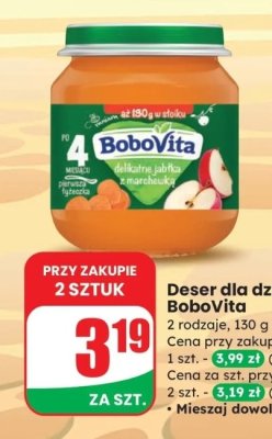 Deser dla dzieci delikatne jabłka z marchewką promocja w Dino