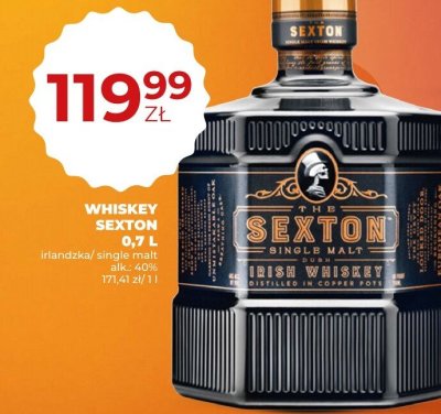 Whiskey Sexton irlandzka/single malt 0,7L promocja w Duży Ben