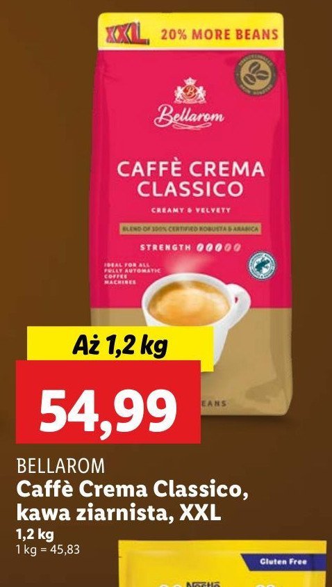 Kawa Bellarom cafe crema promocja