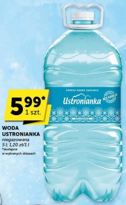 Woda Ustronianka niegazowana promocja w Euro Sklep