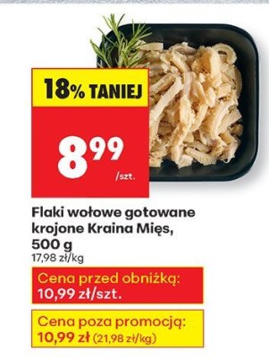 Flaki wołowe gotowane promocja w Biedronka