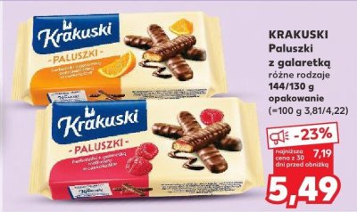 Paluszki z galaretką różne rodzaje promocja w Kaufland