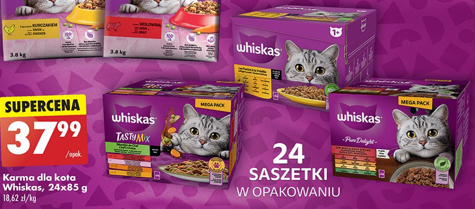 Potrawka w galaretce z kurczakiem Whiskas promocja w Biedronka