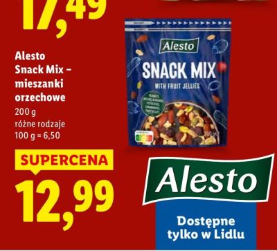 Snack Mix - mieszanki orzechowe różne rodzaje promocja w Lidl