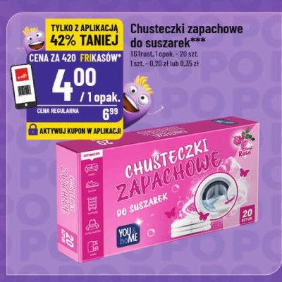 Chusteczki zapachowe do suszarek promocja w POLOmarket