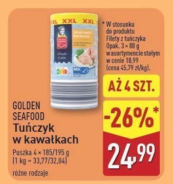 Tuńczyk jednolity w oleju Golden seafood promocja