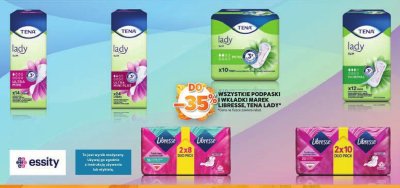 Podpaski i wkładki Libresse, Tena Lady promocja w Stokrotka