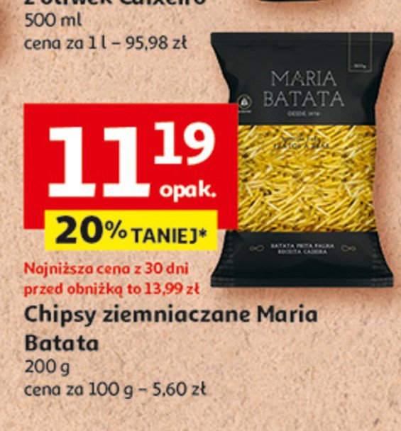 Chipsy Maria batata promocja w Auchan