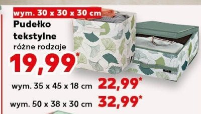 Pudełko tekstylne różne rodzaje 50x38x30 cm Kaufland promocja w Kaufland
