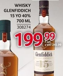 Whisky Glenfiddich 15 YO 40% 700 ML promocja w Selgros