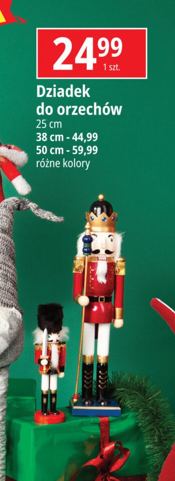 Figurka dziadek do orzechów 25 cm promocja