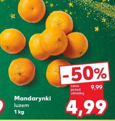 Mandarynki luzem 1 kg promocja w Kaufland