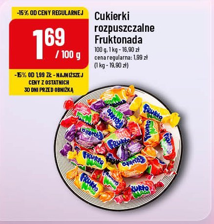 Cukierki do żucia Fruktonada promocja