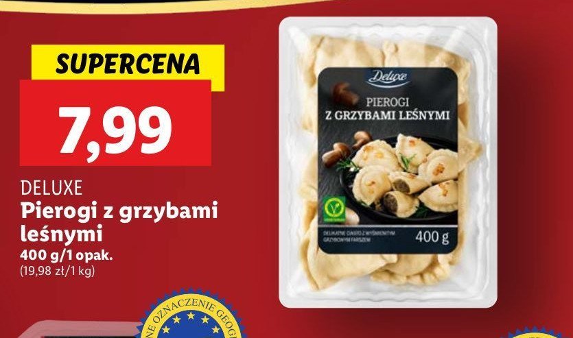 Pierogi z grzybami leśnymi Deluxe promocja