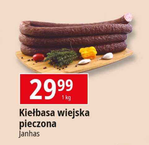 Kie艂basa wiejska pieczona JANHAS promocja