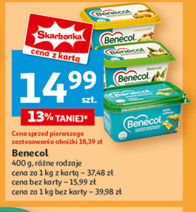 Margaryna 100% roślinna Benecol Benecol raisio promocja