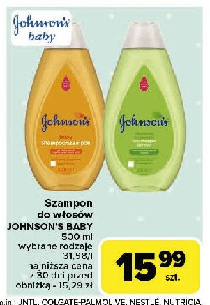 Szampon łagodny Johnson's promocja