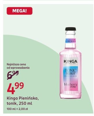Tonik Kinga Pienińska, 250 ml promocja w Rossmann