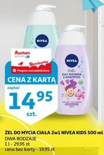 Żel do kąpieli i szampon 2w1 różowy Nivea kids promocja