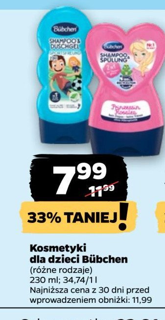 Szampon i żel pod prysznic sport fan BUBCHEN promocja w Netto