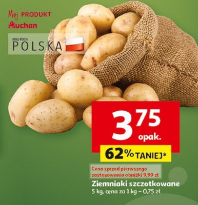 Ziemniaki szczotkowane Auchan promocja