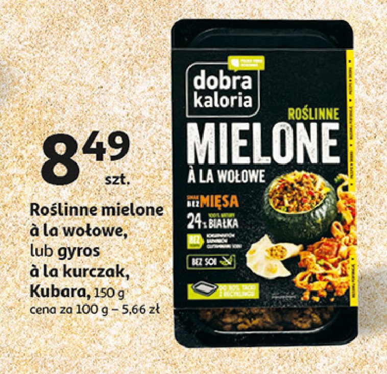 Gyros roślinny Dobra kaloria promocja w Auchan