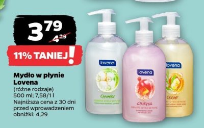 Mydło w płynie Lovena (różne rodzaje) promocja w Netto