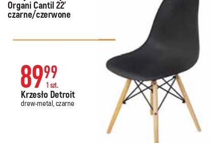 Krzes艂o detroit czarne promocja