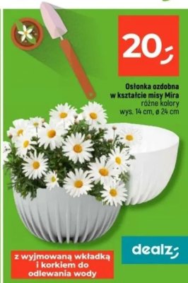 Osłonka ozdobna w kształcie misy Mira różne kolory promocja w Dealz