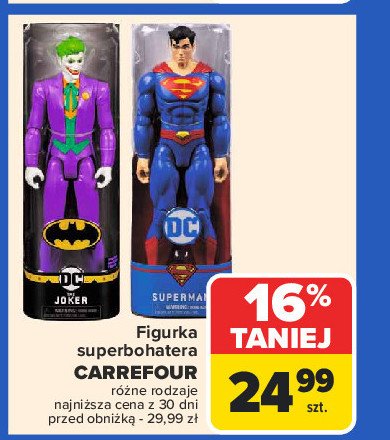 Figurka superman Carrefour promocja w Carrefour Market