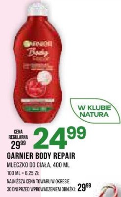 Mleczko regeneracyjne Garnier Body Repair, 400 ml promocja w Drogerie Natura