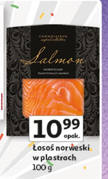 Łosoś wędzony plastry Connoisseur promocja