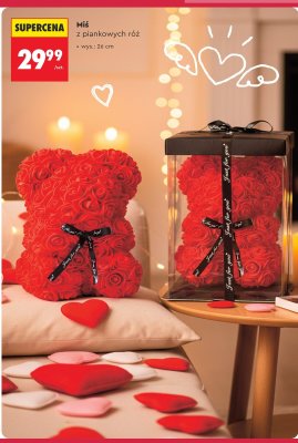 Miś z piankowych róż promocja w Biedronka