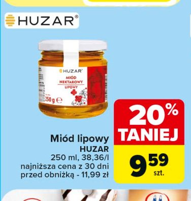 Miód lipowy Huzar promocja